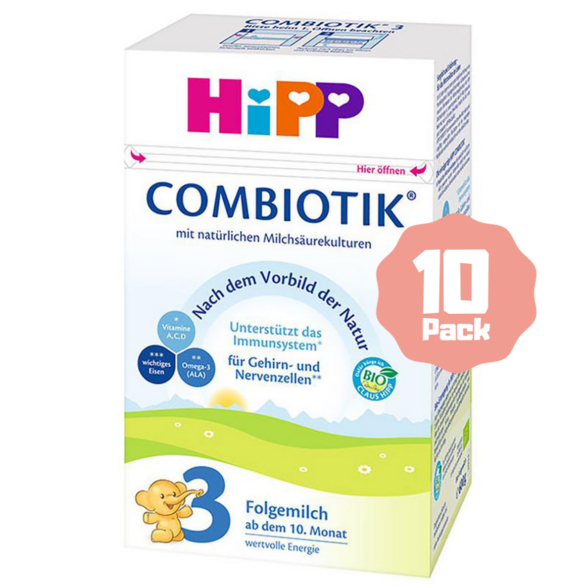 HiPP Stage 3 Organic Follow-on Formula Combiotik® (10 Months+) (10 Pack)