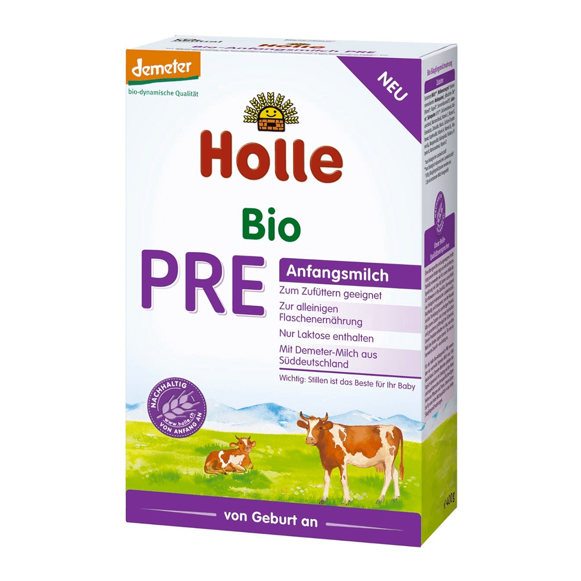 Holle Stage PRE Organic Infant Cow Milk Formula (0 Months+)