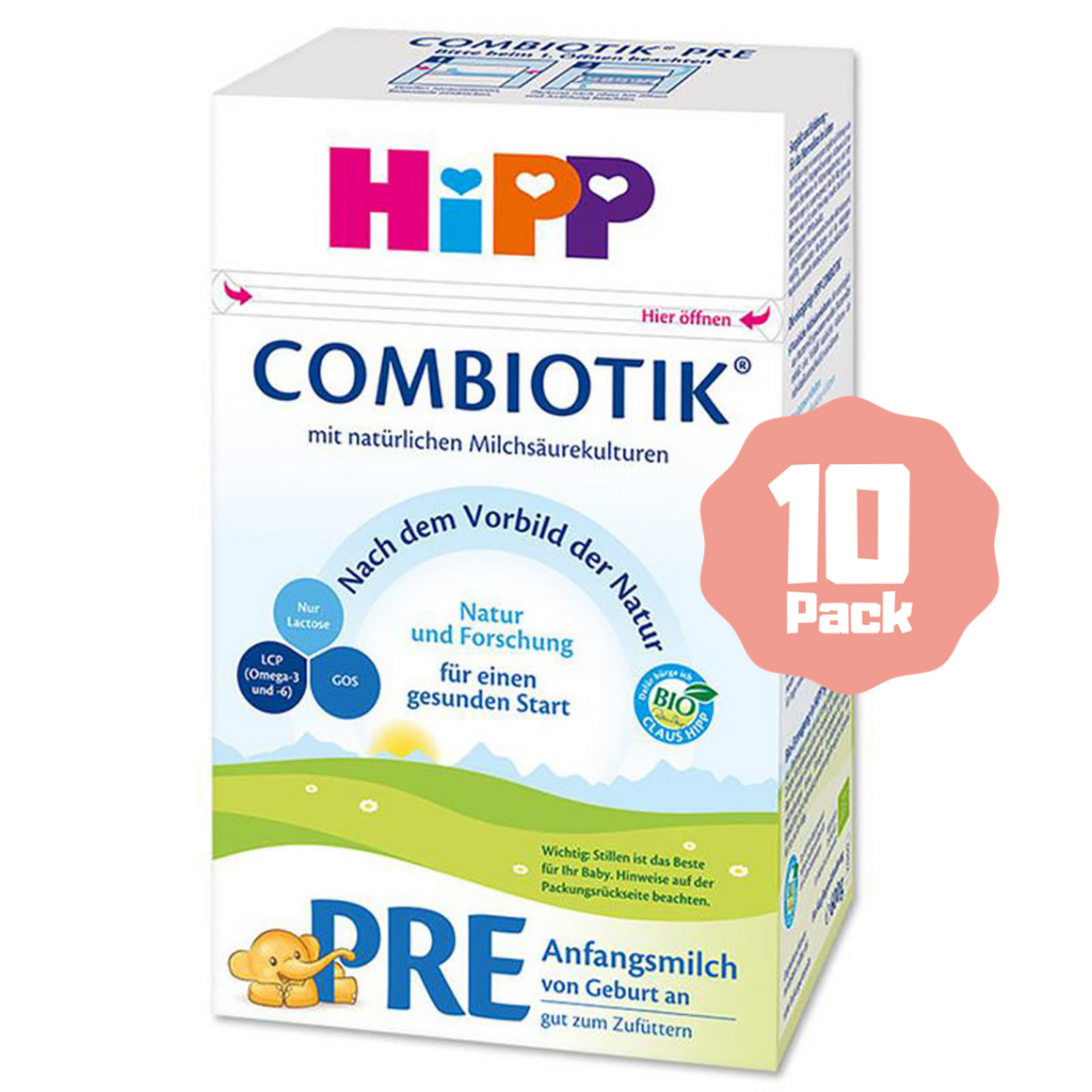 HiPP PRE Organic Infant Formula Combiotik® (0 Months+) (10 Pack)