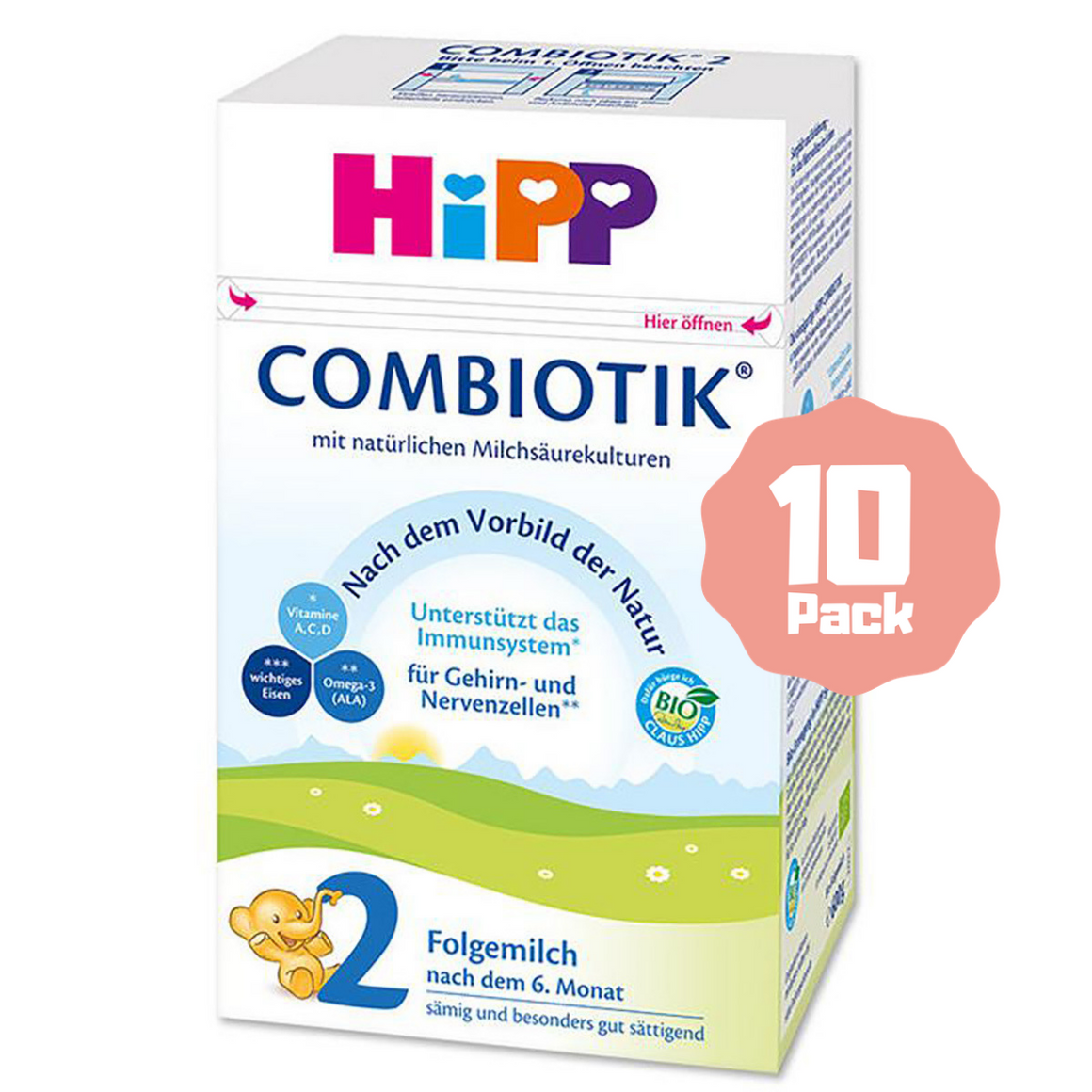 HiPP Stage 2 Organic Follow-on Formula Combiotik® (6 Months+) (10 Pack)
