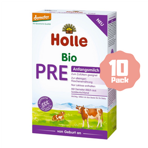 Holle Stage PRE Organic Infant Cow Milk Formula (0 Months+) (10 Pack)