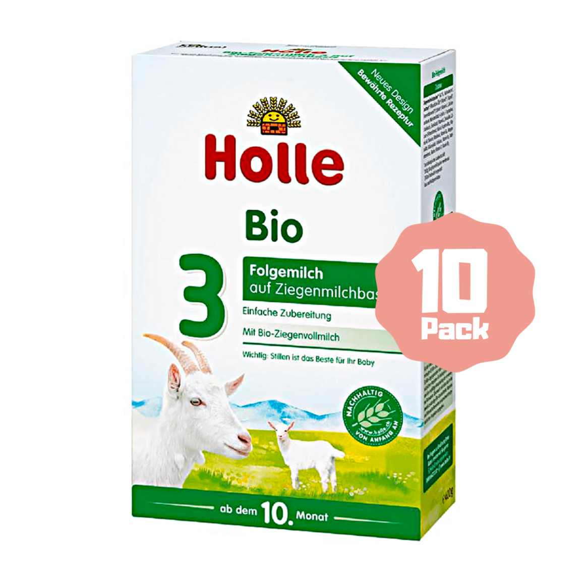 Holle Stage 3 Organic Baby Goat Milk Formula (10 Months+) (10 Pack)