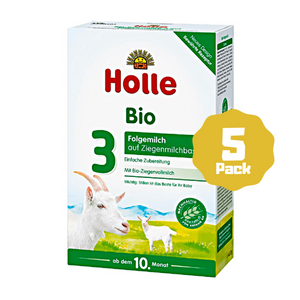 Holle Stage 3 Organic Baby Goat Milk Formula (10 Months+) (5 Pack)