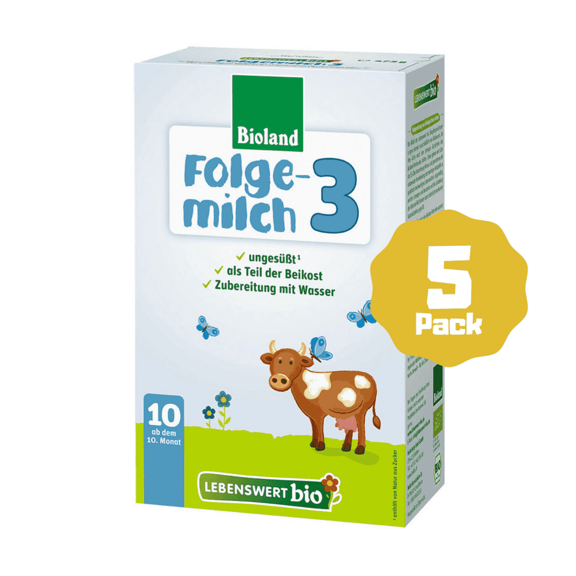 Lebenswert Bio Stage 3 Organic Follow-on Formula (10 Months+) (5 Pack)