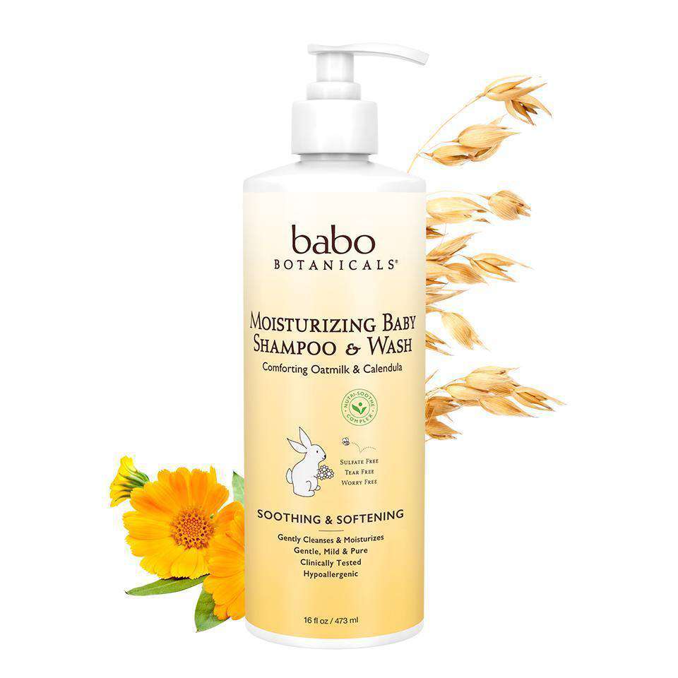 Babo Botanicals Moisturizing Baby Shampoo & Wash (Family Size) (16 oz)