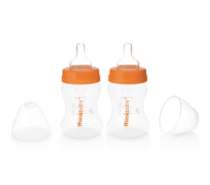 Thinkbaby Twin Pack Bottles (5oz) (Stage A) (Orange)